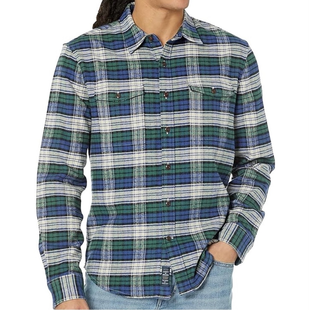 Lucky Brand Work-Wear Cloud Flannel Shirt, size XL